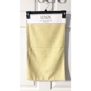 Lenox French Perle Solid 70” x 14” Table Runner, Yellow, NEW